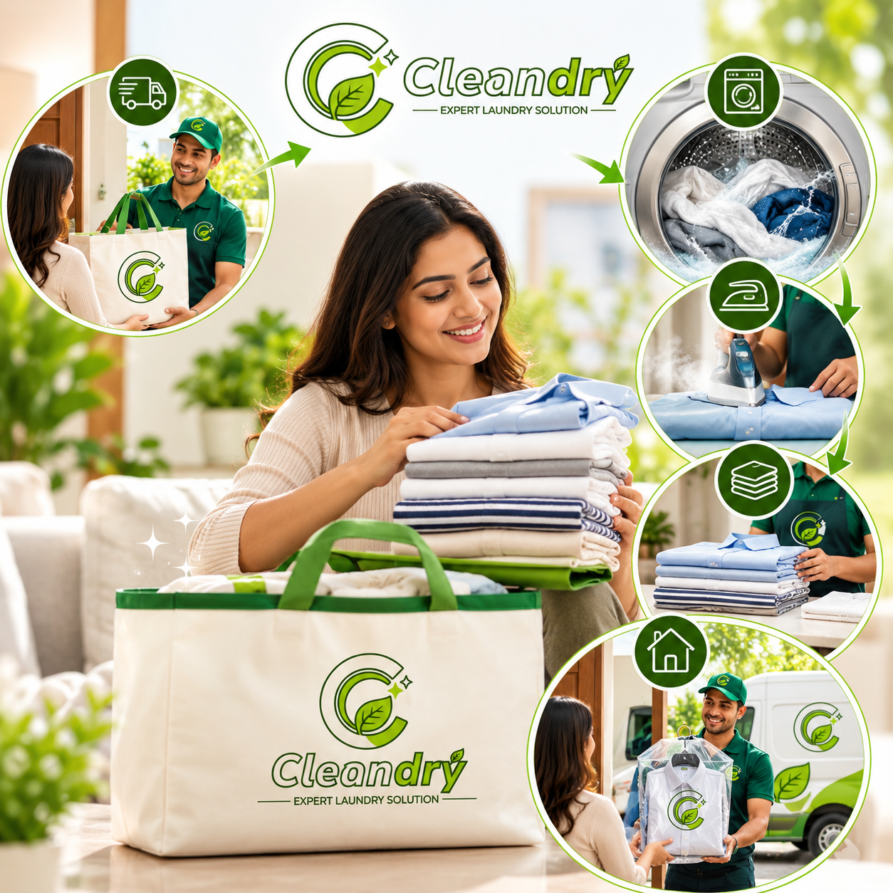 Clean and fresh laundry prepared with care